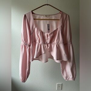L.A. Hearts Button Front Blouson Top | PacSun